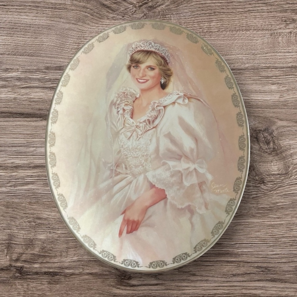 Vintage princess diana decorative plate